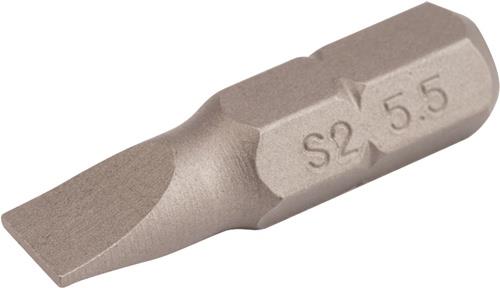 TECWERK Bit f.Schlitzschrauben 5,5mm L.25mm 1/4 Zoll C6,3 Schneidenstärke 1mm TECWERK