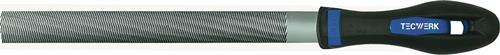 TECWERK Werkstattfeile DIN 7261 L.200mm Q.20x6mm Hieb 2 Halbrund 2K-Ergo TECWERK