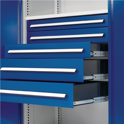 KAPPES Schwerlastschrank H1950xB1000xT600mm grau/blau 3Fbd.1x100,2x125mm Trgf.160kg