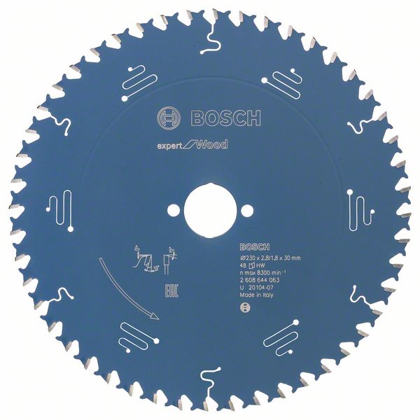 BOSCH Kreissägeblatt Expert for Wood, 230 x 30 x 2,8 mm, 48