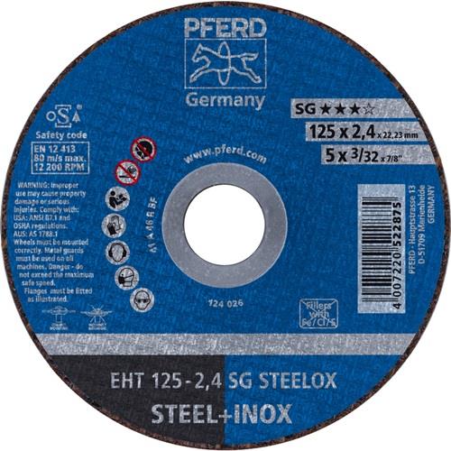 PFERD Trennscheibe SG STEELOX D125x2,4mm ger.INOX Bohr.22,23mm PFERD