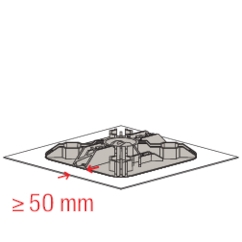 FISCHER Flachdachfuß FFRB standard