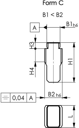 AMF Nutenstein DIN 6323 Nennmaß der Nut 22/20mm Form C lose sitzend AMF AMF Nutenstein DIN 6323 Nennmaß der Nut 22/20mm Form C lose sitzend AMF