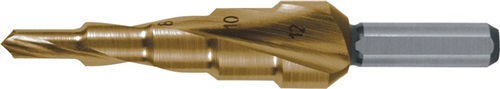 RUKO Stufenbohrer Bohrber.4-39mm HSS TiN Spiralnut Z.2 Stufen 13 RUKO