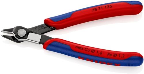 KNIPEX Elektronik-Seitenschneider Super-Knips® L.125mm Form7 Spezialwerkzeugstahl brün.