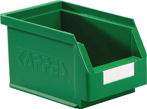 KAPPES Sichtlagerkasten L230xB140xH130mm PE grün RASTERPLAN