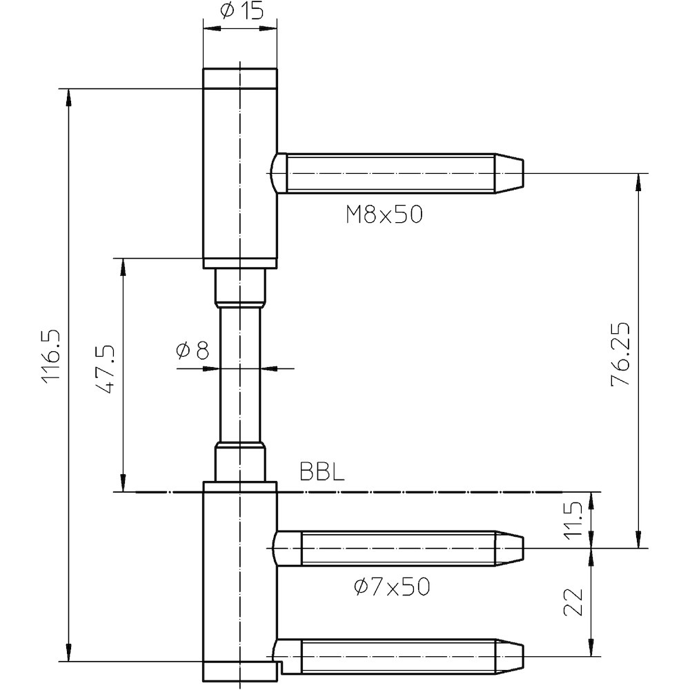 SIMONSWERK Rahmenteil VARIANT® VG 4400UB, Stahl SIMONSWERK Rahmenteil VARIANT® VG 4400UB, Stahl