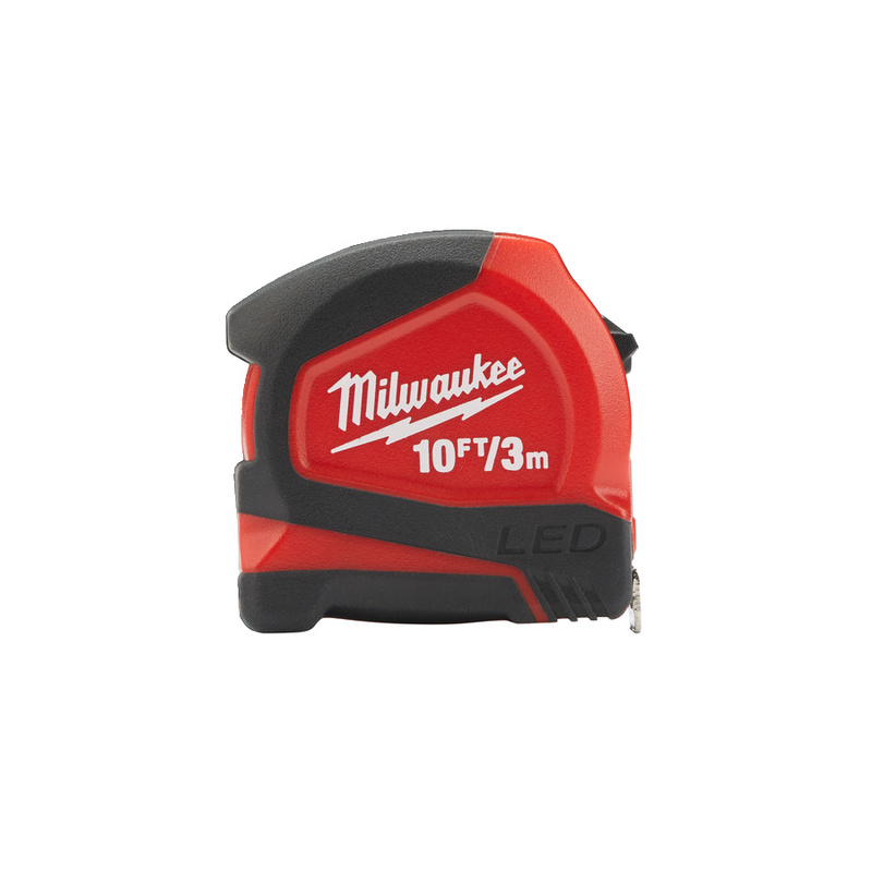 MILWAUKEE 16 mm breites Band LED-Bandmaß 3m/10 ft