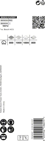 BOSCH EXPERT Construction Material Lochsäge, 30 x 60 mm. Für Dreh- und Schlagbohrer