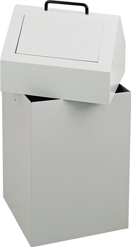 STUMPF Wertstoffsammler 45l H650xB330xT310mm lichtgrau stationär