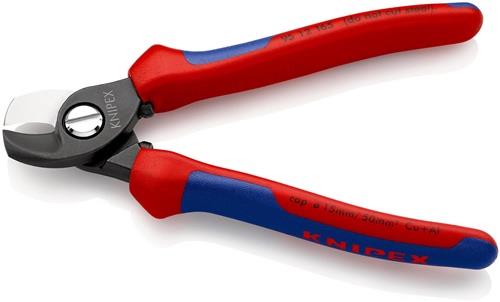 KNIPEX Kabelschere L.165mm Mehrkomp.-Hüllen KNIPEX