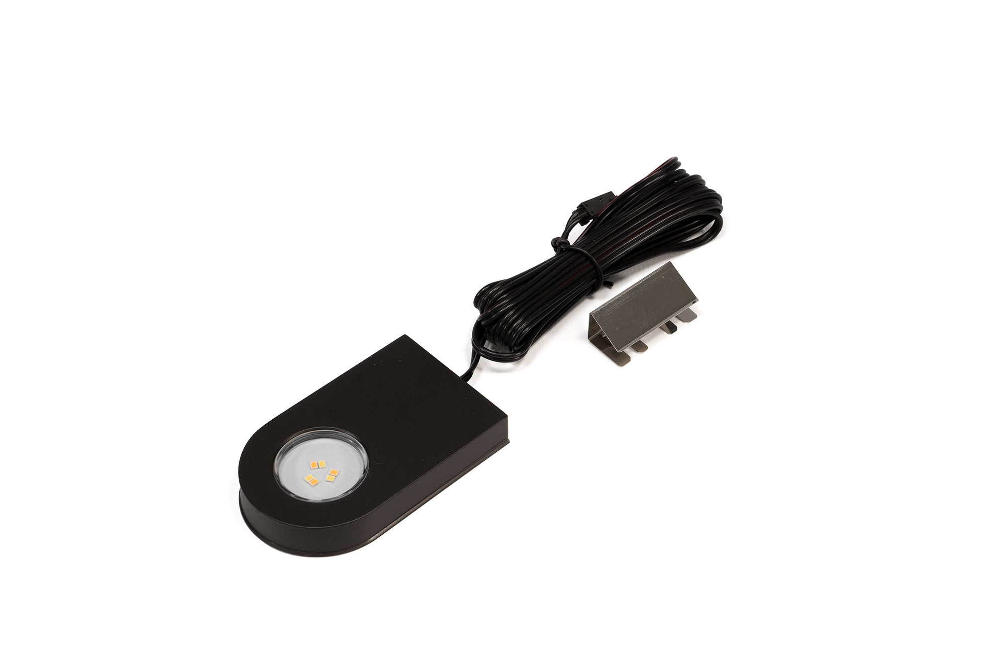 L&S LED Glaspoint Emotion, 12VDC 0,8W, schwarz (RAL9005), 3014LED 2700K-6500K