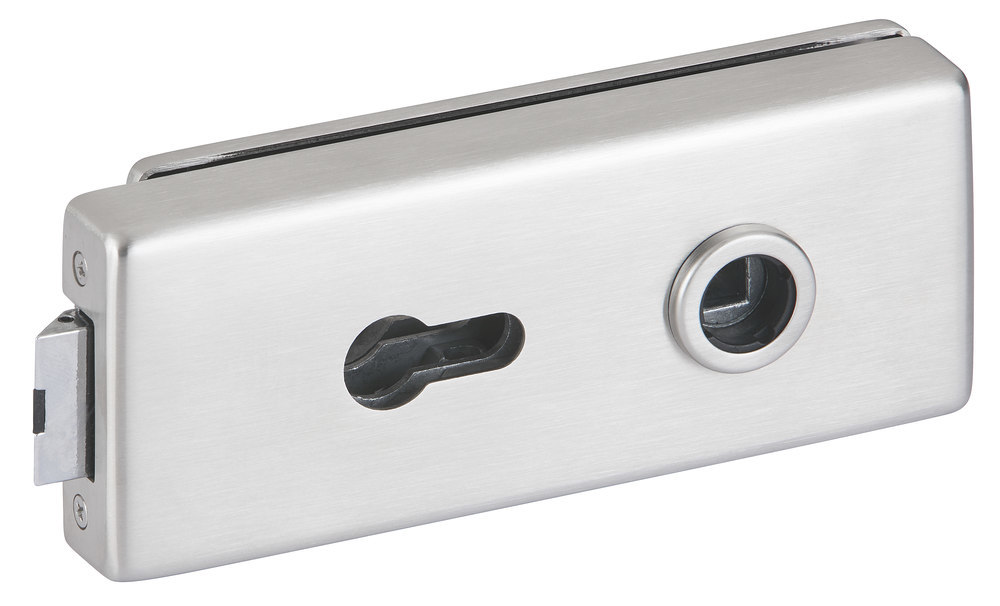 HERMAT Ganzglastürschloss GENOVA 6083K, Edelstahl