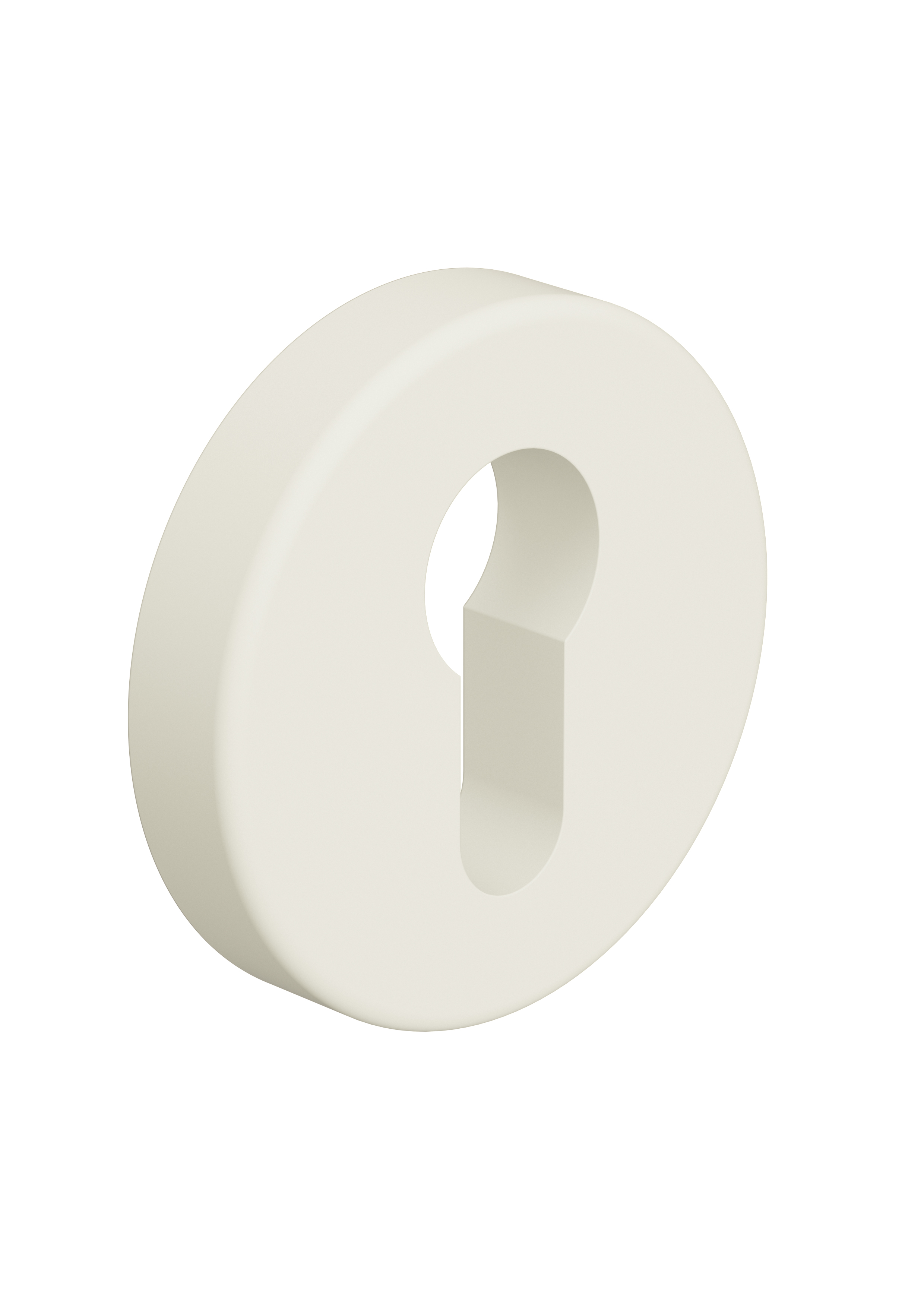 HEWI Schlüsselrosette, kurze Nocken, System 111, PZ, matt