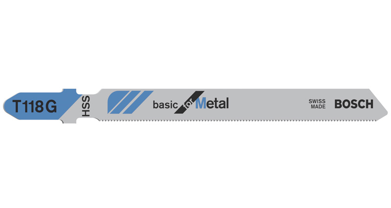 BOSCH Stichsägeblatt T 118 G Basic for Metal, 3er-Pack