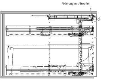 HETTICH Konstruktionszeichnung KA 270 / Quadro 12 / Duplex 45, 75946