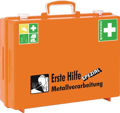 SÖHNGEN Erste Hilfe Koffer Beruf SPEZIAL Metallverarbeitung B400xH300xT150ca.mm orange