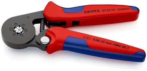 KNIPEX Aderendhülsenzange Gesamt-L.180mm 0,08-10,0 (AWG 28-7)mm² brün.Mehrkomp.-Hüllen