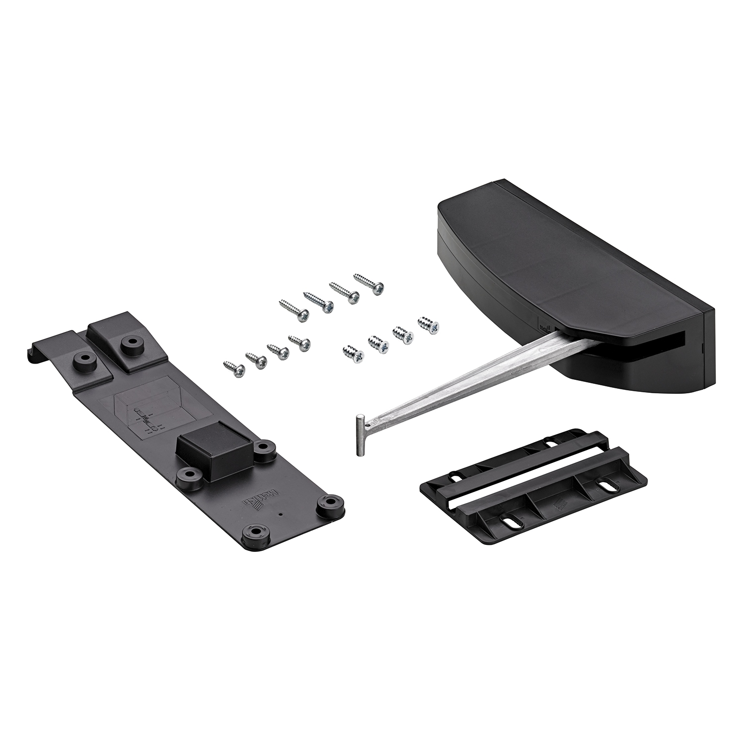 HETTICH WingLine L, Basisset Push to move, leicht, schwarz, rechts, 9277705