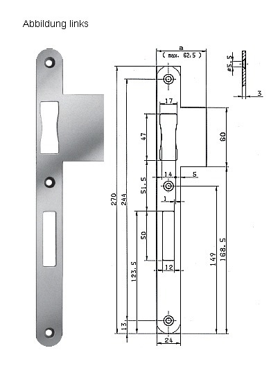 BKS Lappenschließblech B 9000, rund, Edelstahl BKS Lappenschließblech B 9000, rund, Edelstahl