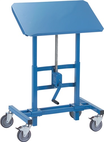 FETRA Materialständer Ladefl.-L750xB450mm verstellb.H.655-1025mm brillantblau fahrbar