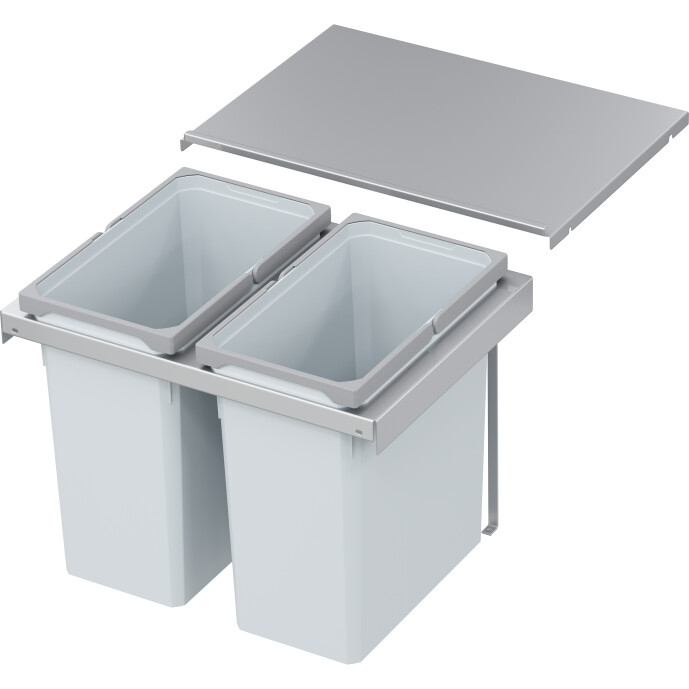 Abfalltrennsystem, ENVI-FLEX PRO, 600er/H426, 2x28 l, hellgrau Vauth Sagel