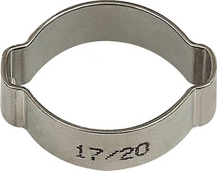 RIEGLER Schlauchklemme 2-Ohr VA 1.4301 (W4) Spannber.11-13mm 50St./Beutel RIEGLER