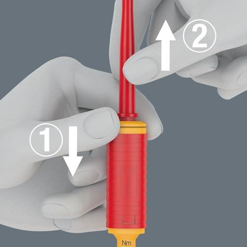 WERA Drehmomentschraubendreher 7441 VDE SB EN ISO 6789 Drehmom.einstellbar1,2-3Nm