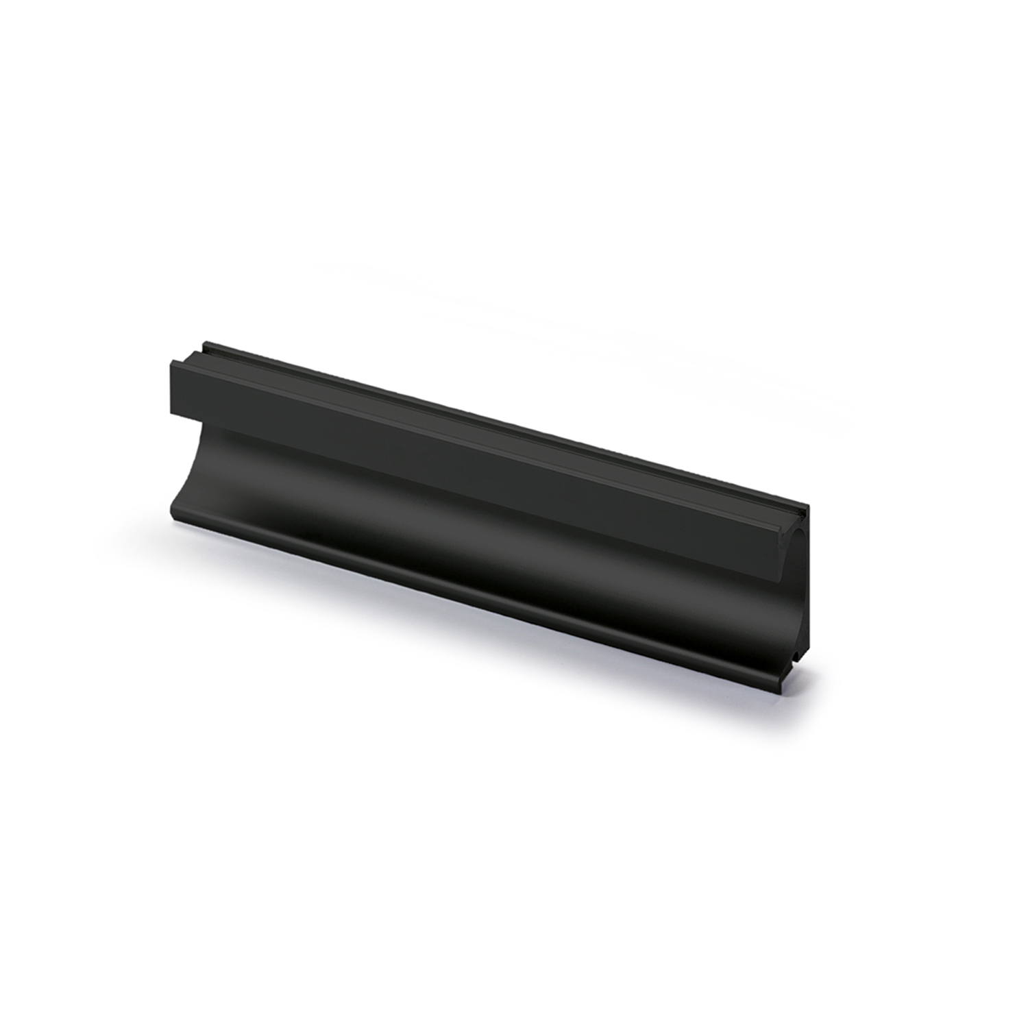 HETTICH Einsetzgriff Spira, L 2000 mm, B 43 mm, H 17.5 mm, Schwarz matt, 9347582