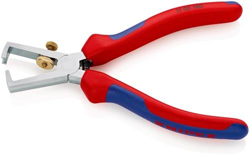 KNIPEX Abisolierzange L.160mm verchr.Mehrkomp.-Hülle m.Öffnungsf.KNIPEX