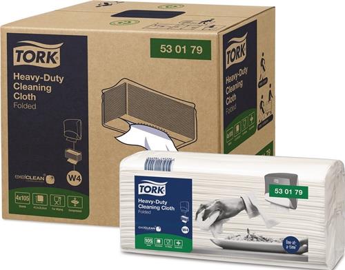 TORK Putztuch TORK 530179 L238xB355ca.mm weiß 1-lagig,ungeprägt 4x105 Pk.TORK