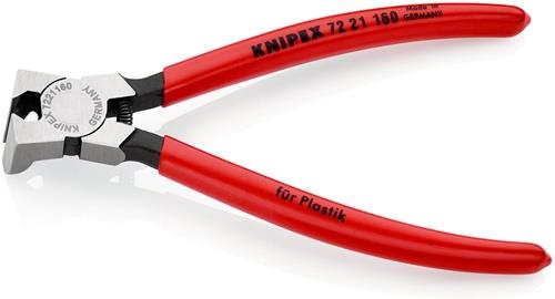 KNIPEX Seitenschneider f.Ku.Gesamt-L.160mm pol.85Grad gew.Ku.-Überzug KNIPEX