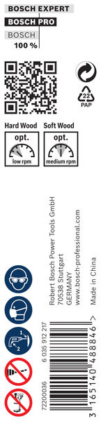 BOSCH Holzschlangenbohrer, Sechskant 7 x 385 x 450 mm, d 5,6 mm