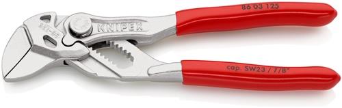 KNIPEX Zangenschlüssel L.125mm Spann-W.23mm verchr.Ku.-Überzug KNIPEX