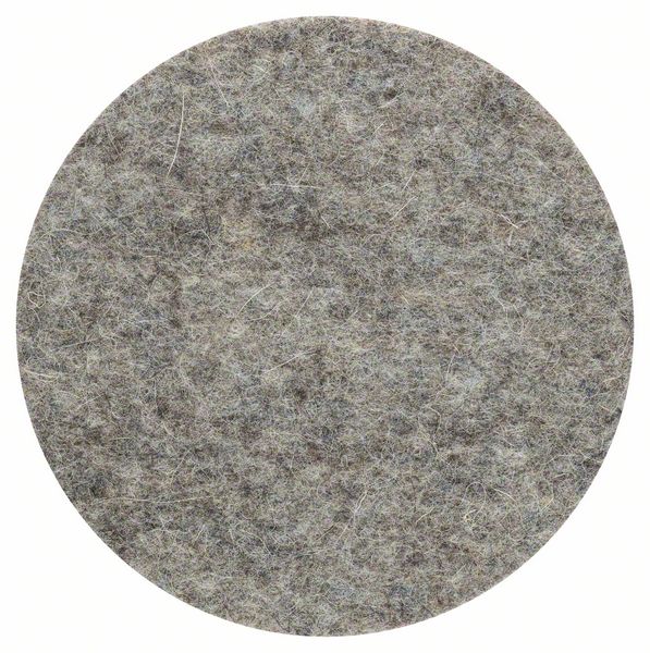 BOSCH Polierfilz für Exzenterschleifer, weich, Klett, 128 mm, 5er-Pack