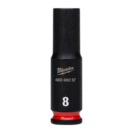 MILWAUKEE 8 x 50 mm SHOCKWAVE Schlagnuss 1/4" lang