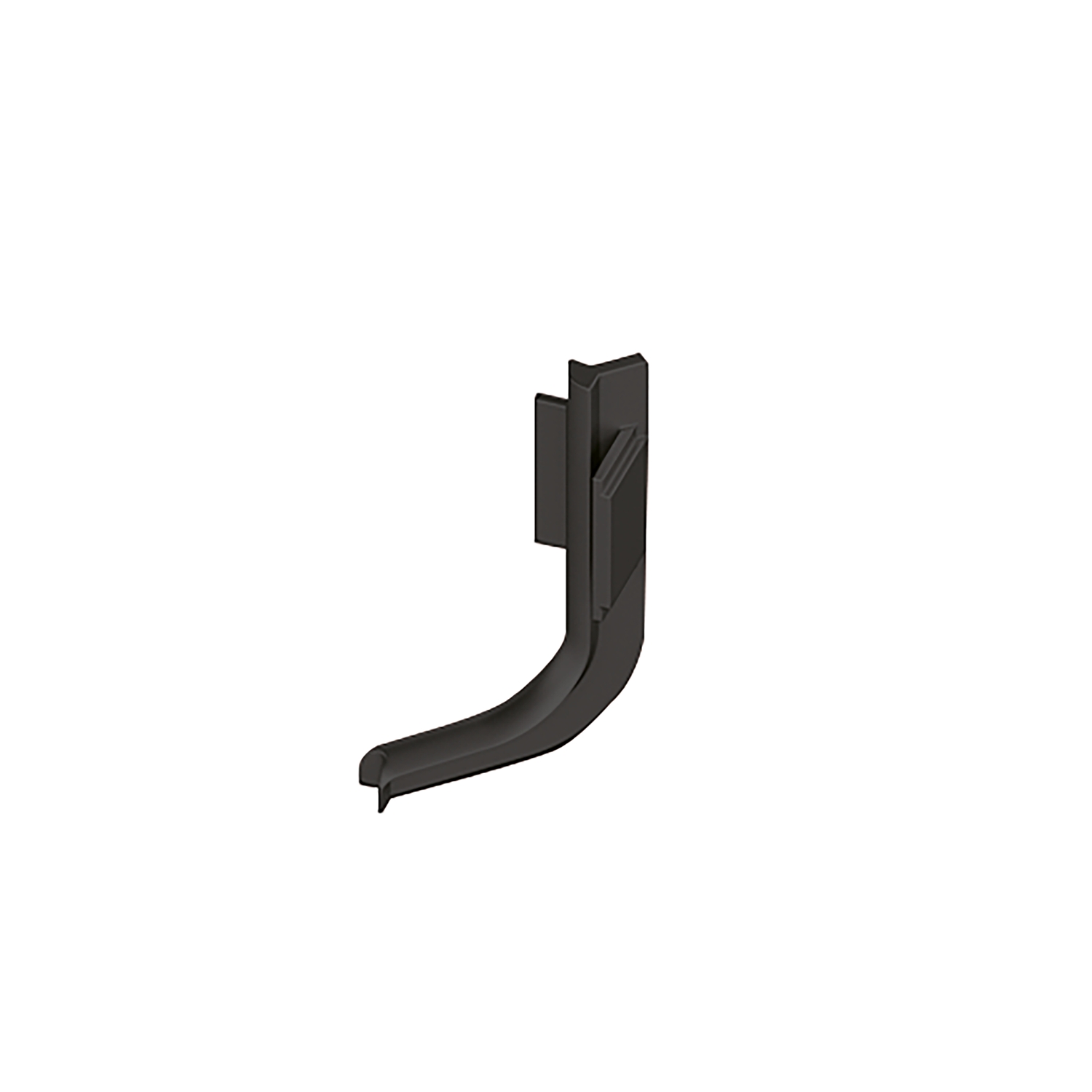 HETTICH Canis L, B 35.5 mm, H 53,5 mm, Innenecke 90°, Schwarz matt, 9266105