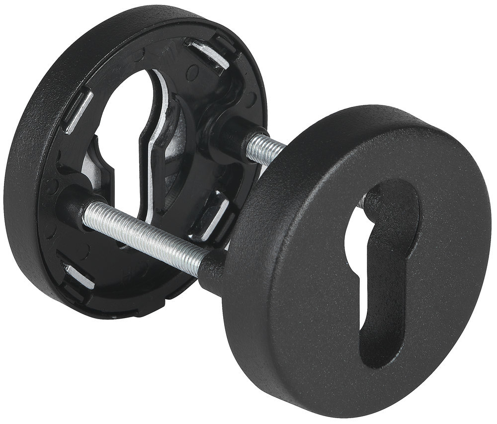 HERMAT Paar Schutz-Schlüsselrosette 2073.S, Edelstahl