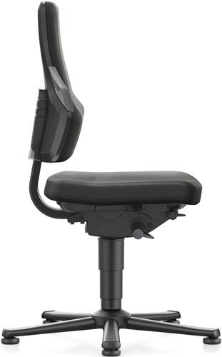 BIMOS Arbeitsdrehstuhl Nexxit Bodengleiter Grifffarbe grau Supertec-Gewebe schwarz BIMOS Arbeitsdrehstuhl Nexxit Bodengleiter Grifffarbe grau Supertec-Gewebe schwarz