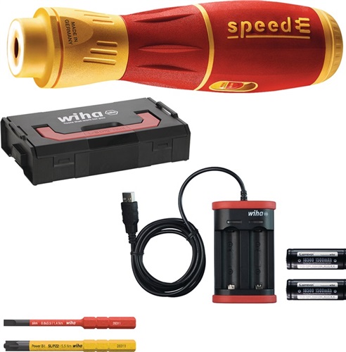 WIHA Schraubendreherset speedE® II electric 6-tlg.Akku Schlitz/(+/-Schlitz/PZD) WIHA WIHA Schraubendreherset speedE® II electric 6-tlg.Akku Schlitz/(+/-Schlitz/PZD) WIHA