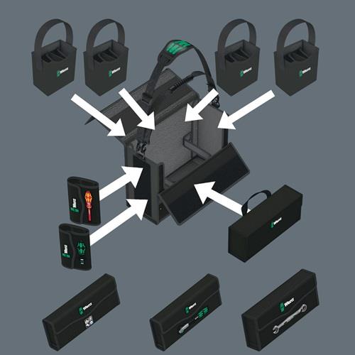 WERA Werkzeugbox 2go XL Maße 455x330x170mm Wera