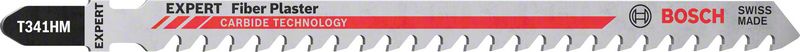 BOSCH EXPERT ‘Fiber Plaster’ T 341 HM Stichsägeblatt, 3 Stück. Für Stichsägen