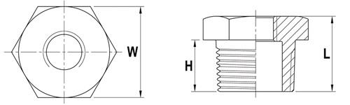 SPRINGER Reduzierstück NPS=3 Zoll NPS2 2 1/2 Zoll 8-kant L 41,5mm SPRINGER