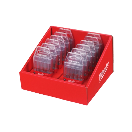 MILWAUKEE 4, 5, 6, 6, 8 mm in PACKOUT kompatibler Kassette Glas-/Fliesenbohrer Set 5-teilig