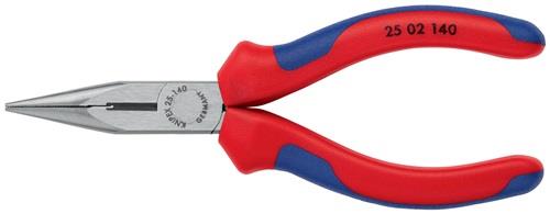 KNIPEX Flachrundzange L.140mm flach/rund ger.pol.Mehrkomp.-Hüllen KNIPEX