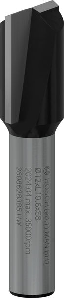 BOSCH Nutfräser Standard for Wood, 8 mm, D1 12 mm, L 20 mm, G 51 mm