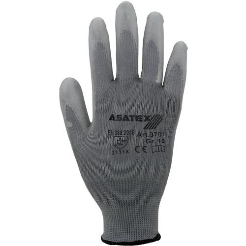 ASATEX Handschuhe Gr.10 grau EN 388 PSA II Nyl.m.PU ASATEX