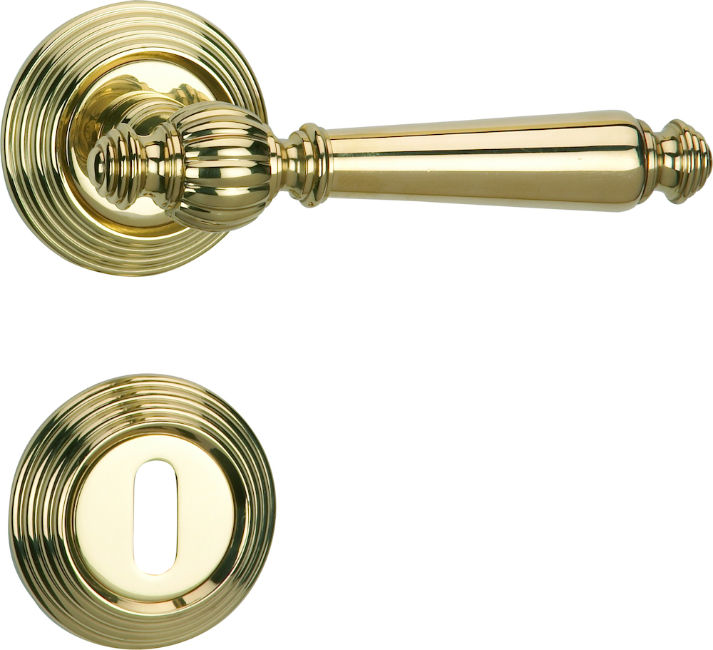 HERMAT Türdrückerpaar VERSAILLES 1060, Messing