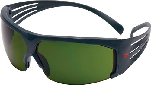 3M Schweißerbrille SecureFit™SF600 EN 166 PC Bügel grau,Scheibe grün IR 3,0 3M