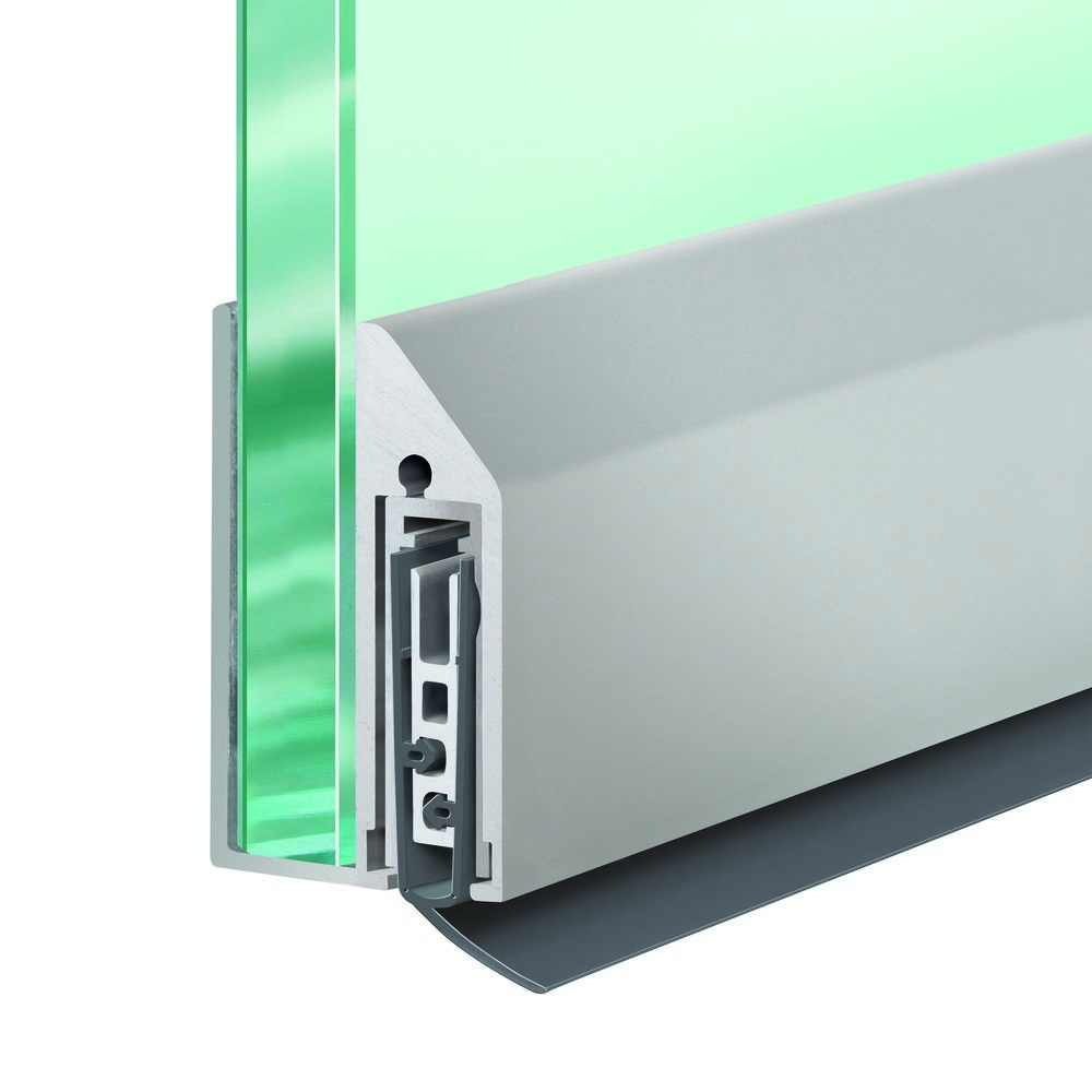 PLANET Glastürdichtung KG-A8 schmal FH, mit Fixierschrauben, Silikon 1209 mm grau